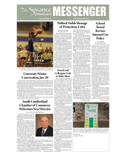 The Sewanee - Sewanee Mountain Messenger
