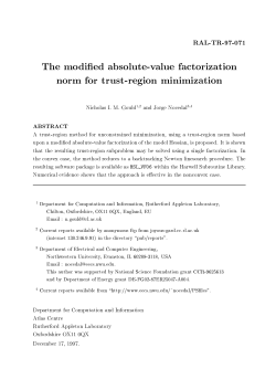 The modified absolute-value factorization norm for trust