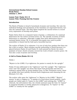 Notes - Rightly Divided Ministries