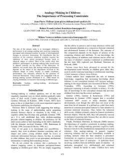 Analogy-Making in Children: The Importance of Processing