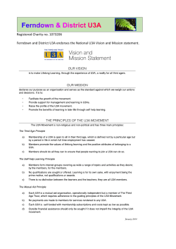 Click h ere for Ferndown U3A Policy Documents