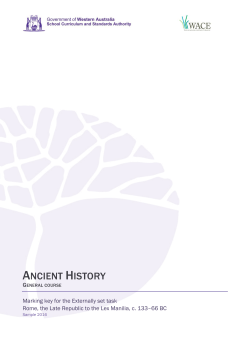 General sample externally set task marking key