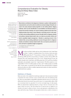 Comprehensive Evaluation for Obesity: Beyond Body Mass