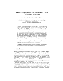 Formal Modeling of RESTful Systems Using Finite