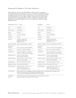 Masquerade and Indulgence Tech Data