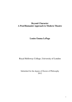 Louise LePage PhD Thesis - Royal Holloway, University of London