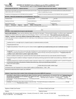 SECTION 1. EMPLOYEE INFORMATION and AUTHORIZATION