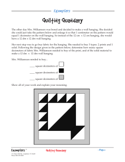 Quilting Quandary