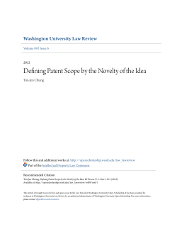 Defining Patent Scope by the Novelty of the Idea