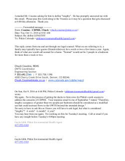 I emailed Mr. Cousino asking for him to define "lengthy". He has