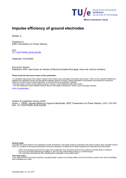Impulse efficiency of ground electrodes