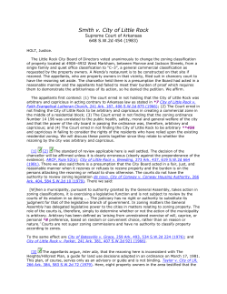 Smith v. City of Little Rock - University of San Diego Home Pages
