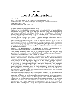Lord Palmerston - Marxists Internet Archive