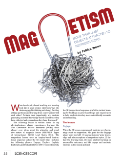 MORE THAN JUST OBJECTS ATTRACTED TO REFRIGERATORS