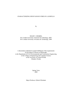 Characterizing Spontaneous Fires in Landfills