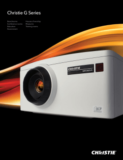 Christie G Series - Christie Digital