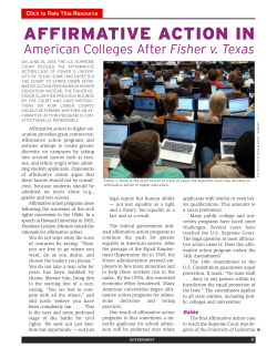 affirmative action in - Constitutional Rights Foundation