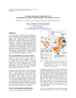 Ongoing resource assessment of geothermal energy