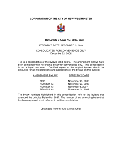 CORPORATION OF THE CITY OF NEW WESTMINSTER BUILDING