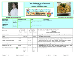 Fresh California Style Tabbouleh Salad