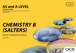 Analytical techniques - Delivery guide