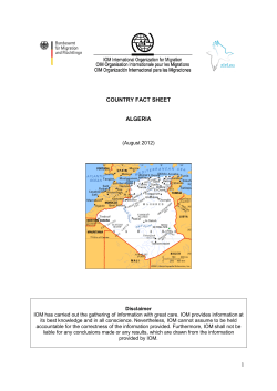 1 country fact sheet algeria