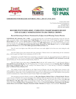 record pletcher army, unbeaten champ shared belief top 413 early