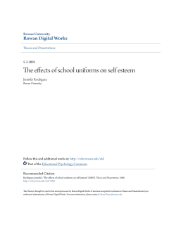 The effects of school uniforms on self esteem