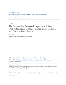 The Story of San Antonio Independent School Dist. v. Rodriguez