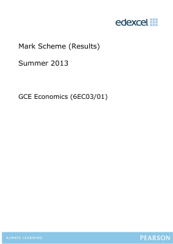 Mark scheme - Edexcel