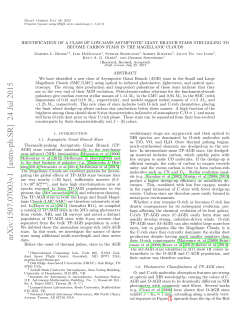 Identification of a Class of Low-Mass Asymptotic Giant Branch Stars