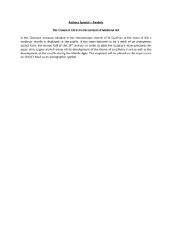 Barbara &Scaron;panjol &ndash; Pandelo The Crown of Christ in the Context of