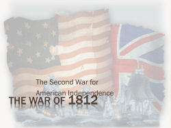 THE WAR OF 1812