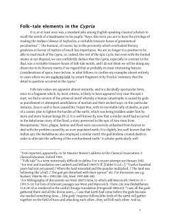 Folk-tale Elements in the Cypria