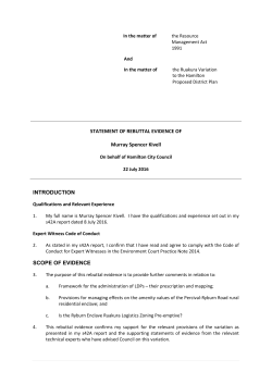 Murray Kivell - Hamilton City Council
