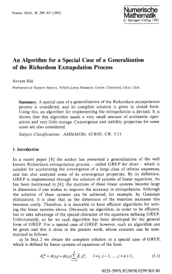 An algorithm for a special case of a