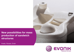 New possibilities for mass production of sandwich structures