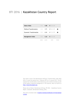 BTI 2016 | Kazakhstan Country Report