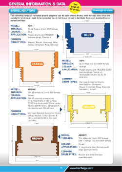 barrel adaptors chart