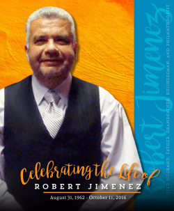 Robert Jimenez Obituary - Today`s Business Solutions