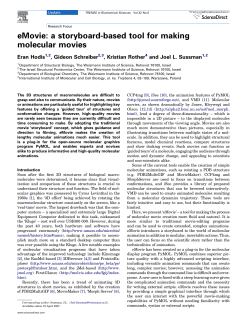 eMovie: a storyboard-based tool for making molecular movies