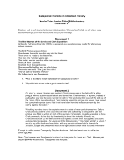 Sacajawea: Heroine in American History