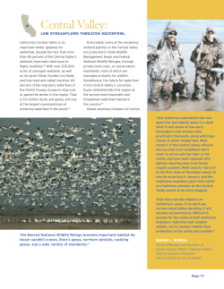 the Central Valley Factsheet