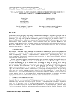 the backstroke framework for source level reverse computation