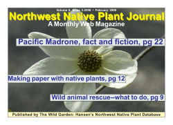 February 2008 - Hansen`s Northwest Native Plant Database