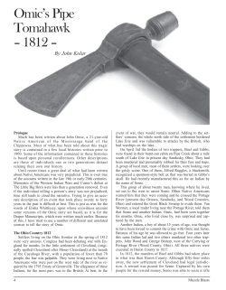 Omic`s Pipe Tomahawk &ndash; 1812 by John Kolar &ndash; March 2013