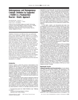 Heterogeneous and Homogeneous Catalytic Oxidation by