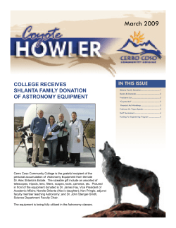Coyote Howler 2009-03 - Cerro Coso Community College