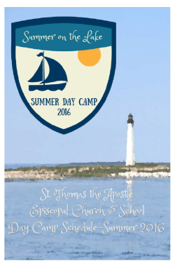 Summer Camp Catalog - St. Thomas the Apostle Episcopal School