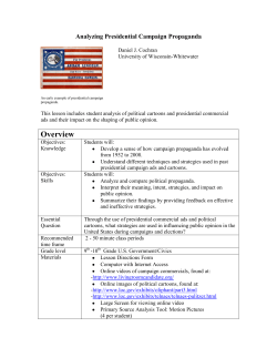 Analyzing Presidential Campaign Commercials
